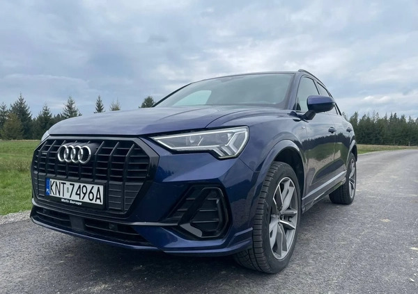 Audi Q3 cena 124999 przebieg: 49000, rok produkcji 2020 z Zakopane małe 106